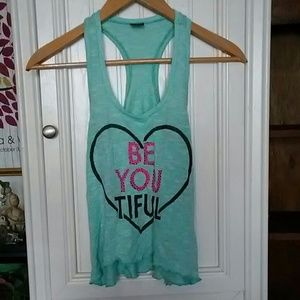 Be "you" tiful flowy knitted tank